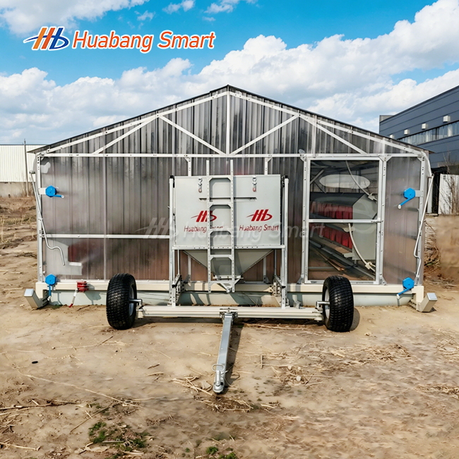 Mobile Chicken Coop Tractor With Wheels Nest Boxes